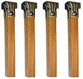 IMEX EL ZORRO set met 4 houten voeten, neutraal, 250 x 30 x 30 mm