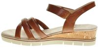 Caprice Cognac Sandalen Kurk Wedge Maat 39
