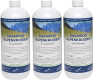 Merkloos / Sans marque Alpenkruiden Shampoo Volume Shampoo 1 Liter Set van 3 stuks