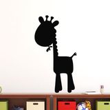 Ambiance Sticker Schoolbordsticker - uitwisbare zelfklevende muurstickers - GIRAFFE KARIKATUUR - 55x30cm