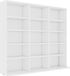 vidaXL - Cd-kast - 100x23x89,5 cm - bewerkt hout - wit