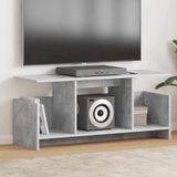 Maison Exclusive - Support TV, 102 x 35 x 45 cm, couleur béton, fibre de bois