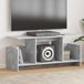 Maison Exclusive - Support TV, 102 x 35 x 45 cm, couleur béton, fibre de bois