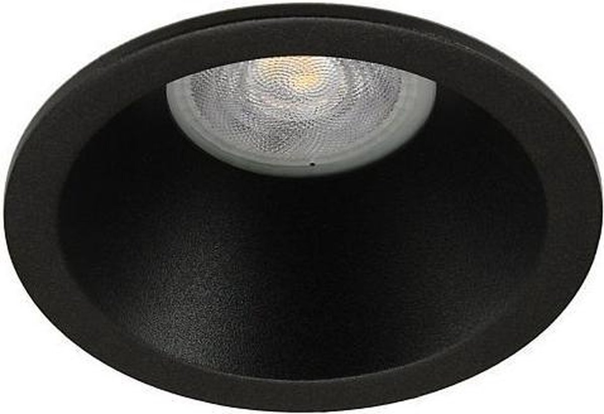 RTM Lighting Platte inbouwspot Emrik -Verdiept Zwart -Extra Warm Wit -Dimbaar -3.8W -RTM Lighting LED