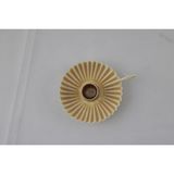 Mansion Atmosphere Moselle kandelaar beige 11x9x3cm