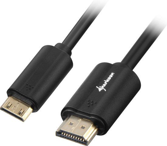 Sharkoon HDMI naar Mini HDMI 2.0 Kabel - 3m - Zwart