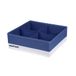 Pantone™ Organizer voor kast en laden, ruimtebesparend, 1 stuk, 4 vakken voor wasgoed, accessoires, organizer voor laden, badkamer, slaapkamer, opbergruimte, opvouwbaar, 28 x 28 x 10 cm