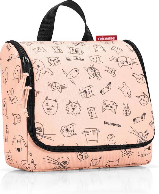 Reisenthel Toiletbag Toilettas Ophangen - 3L - Cats&Dogs Rose Roze