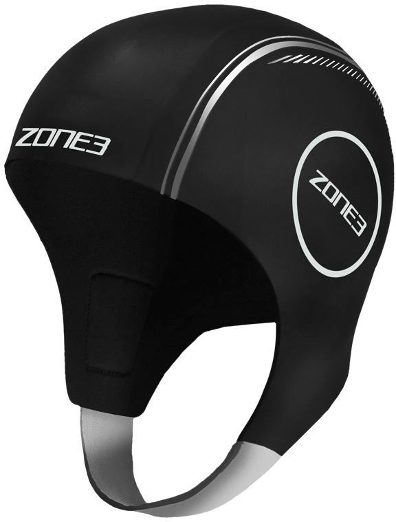 Zone3 Neoprene Swimming Cap - grijs/zwart - S - 2019