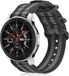 ShieldCase Samsung Galaxy Watch nylon gesp band - zwart/grijs - 41mm / 42mm