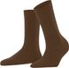 FALKE Softmerino eenkleurig wol katoen sokken dames bruin - maat 39-40
