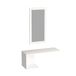 WELL HOME MOBILIARIO & DECORACIÓN Set van spaanplaat met melamine gecoat met multifunctionele spiegel, wit