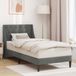 vidaXL Bedframe met hoofdeinde Donkergrijs 100 x 203 cm Fluweel