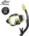 TUSA Sport Visio Tri-Ex UC-3125QB Snorkelset - Zwart/Geel