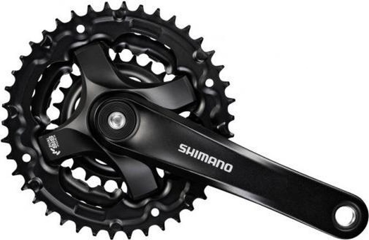 Shimano FC-TY501 Crankset 6/7/8-speed, 42-34-24 tanden, black