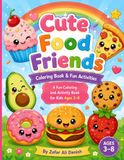 Cute Food Friends Big Coloring & Activity Book