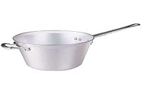 Pentole Agnelli FAMA6524 Polentapot voor familie kookpan met 1 handvat en handgreep, diameter 24 cm, zilver