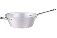 Pentole Agnelli FAMA6524 Polentapot voor familie kookpan met 1 handvat en handgreep, diameter 24 cm, zilver
