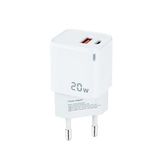 glowster Wandlader USB-C/PD en USB-A/QC, 20 W, wit