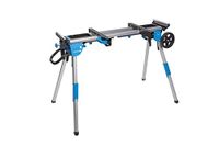 HÖGERT TECHNIK – Inklapbare, mobiele zaagtafel voor kap- en bandzagen met rolsteunen, gereedschapsplanken, stalen aluminium constructie en 100 kg draagkracht voor nauwkeurig werken