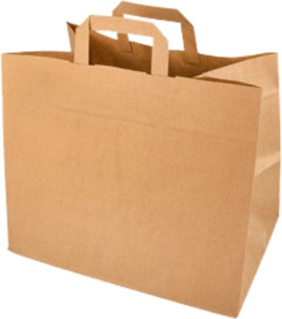 IEZZY Tas kraft papier 32x16x27cm bruin