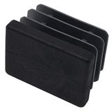Adsamm INS-R-BL-2535-100 INS-R-BL-2535 100 x lamellenstop, zwart, 25 x 35 mm