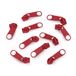 cyclingcolors 10 x ritssluitingschuivers vervanging reparatieset voor rits hoofd nr. 5 schuivers voor kleding tassen jassen tassen koffer jeans, rood
