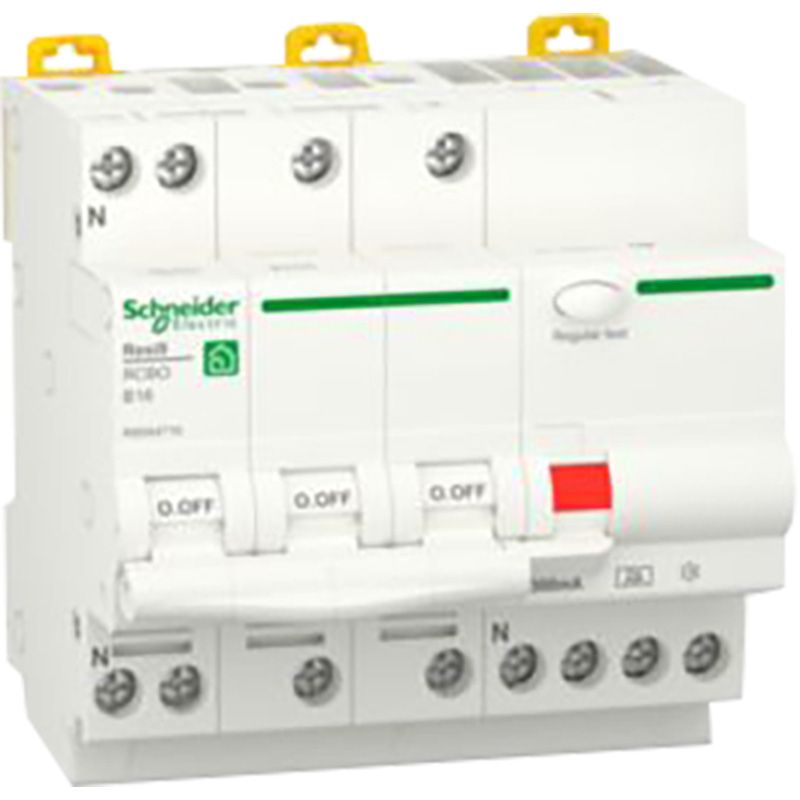 Schneider Electric Resi9 - Aardlekautomaat - 3P+N - B16 - 300MA