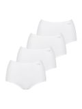 sloggi Maxislip Pure Comfort Maxi Vrouwen Wit Effen Katoen/Elastaan M