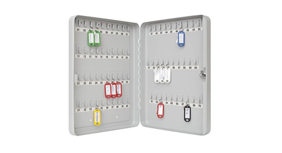 Sleutelkast Metaal Grijs - 70 Sleutels - Weerbestendig