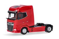 Herpa vrachtwagen model DAF XG+ facelift trekker 2-assig, rood, schaal 1:87, voor diorama, modelbouw, verzamelobject, Made in Germany, kunststof