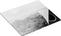 Chefcare Inductie Beschermer Bloemenveld met Kosmos - Zonsondergang - Zwart Wit - 57,6x51,6 cm