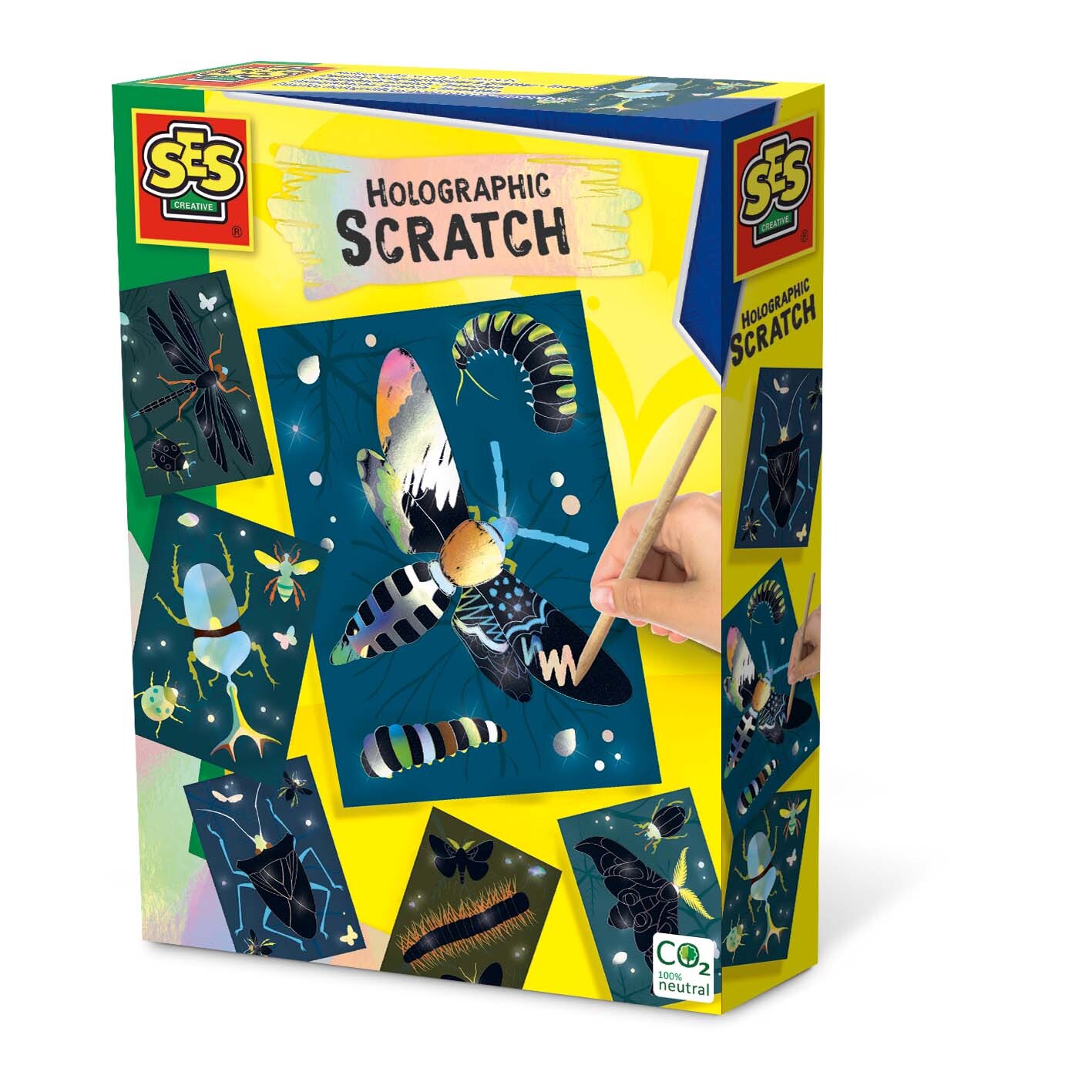 SES Creative Holografisch scratch - Insecten