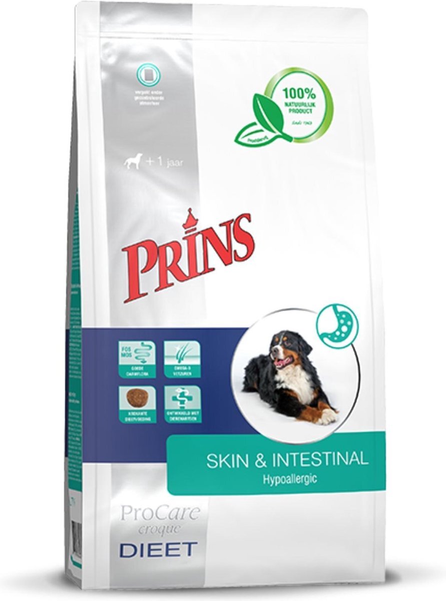 Prins Procare Dieet Croque Skin & Intestinal - Hondenvoer - Eend 3 kg