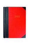 Collins Bureau A4 Twee pagina's tot een dag 2022 Dagboek - Rood