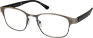 Readr. Leesbril Buddy +0.50 Zilver Rechthoekig