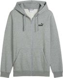 Puma Ess No. 1 Logo Full-Rits Hoodie Fl - Heren - Grijs - Katoen - Lange mouw - Met capuchon