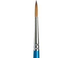 Winsor & Newton Cotman Designers' Kwast - Maat 5 - Rond - Synthetisch Haar - Blauw/Beige