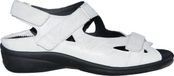 Durea 7258 218 7696 Wijdte H Sandalen met hak Wit Leer Dames Maat 36.5