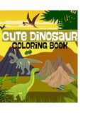 Cute Dinosaur coloring book