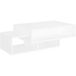 Table basse blanche 105x55x32 cm bois d'ingénierie