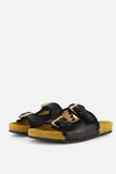 Aqa Slippers zwart Textiel - Maat 39