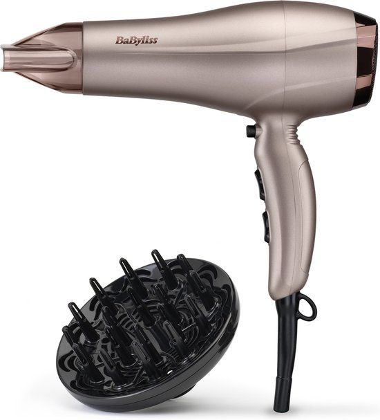 BaByliss Smooth Dry 2300 Föhn - 2300W - Espresso Glaze - Incl. Diffuser