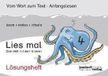 Lies Jandorfverlag Lies mal 4 - Das Heft mit dem Kraken. Lösungsheft