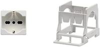 Gewiss Serie System Nr. 1 houder voor DIN-railmontage een module inclusief nr. 1 Schuko-contactdoos