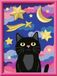 Ravensburger CreArt 12023069 - Star Cat - Schilderij per nummer vanaf 9 jaar, schilderset met lijst, penseel en acrylverf, cadeau voor meisjes en jongens, gipsgipsgietwerk