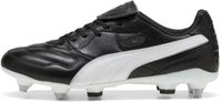 Puma King Liga Voetbalschoenen Heren Zwart/Zilver/Wit Leer Maat 43