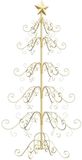 vidaXL Metalen kerstboom Goud 150 cm Poedergecoat staal