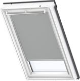 VELUX Origineel Verduisterend Rolgordijn (DKL) Wit Kozijn, UK08, Grijs