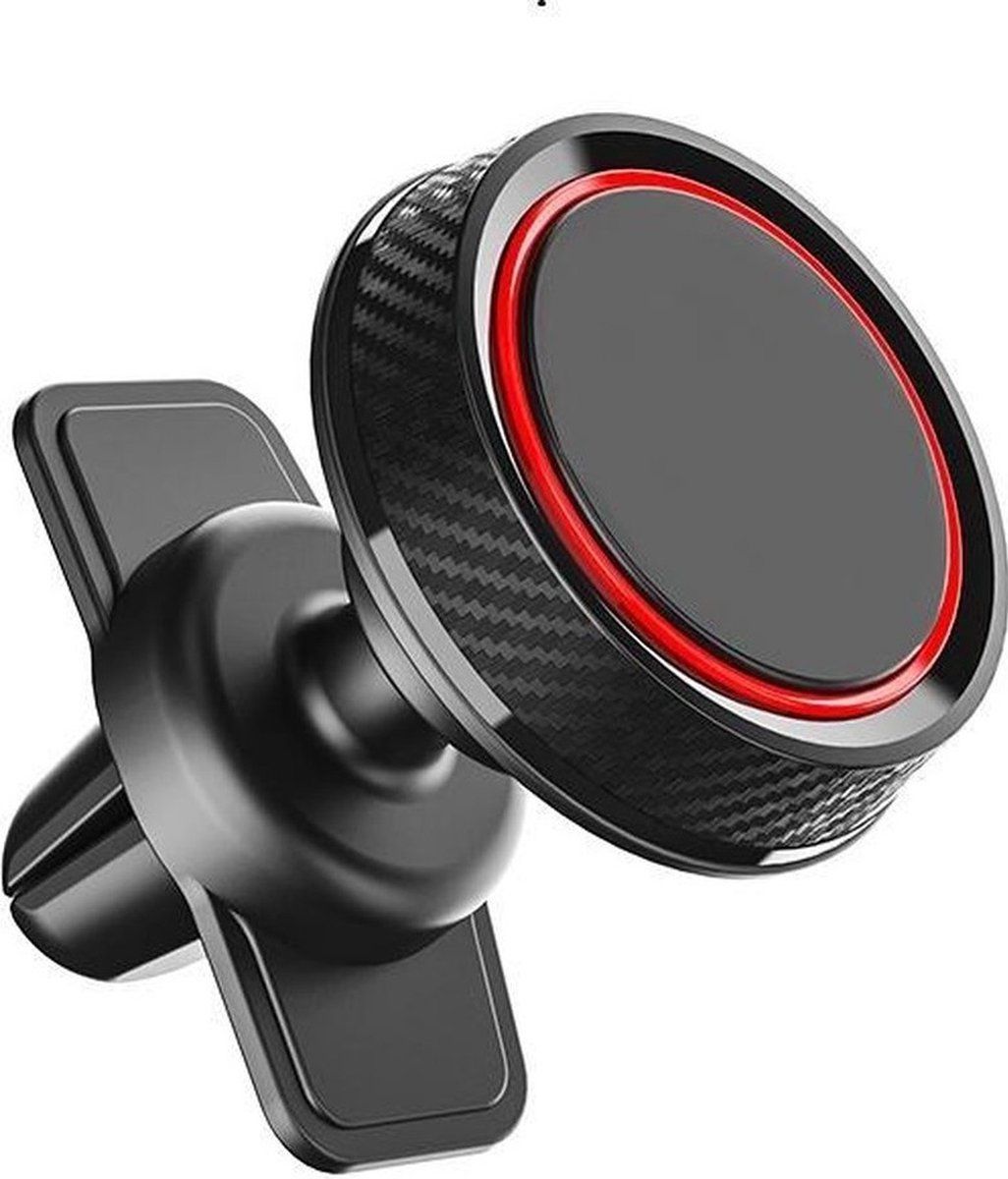 LuxeBass Telefoonhouder auto | Universeel | Ventilatie | Ventilatierooster | Magneet Houder | Smartphone | Mobiele telefoon LB448